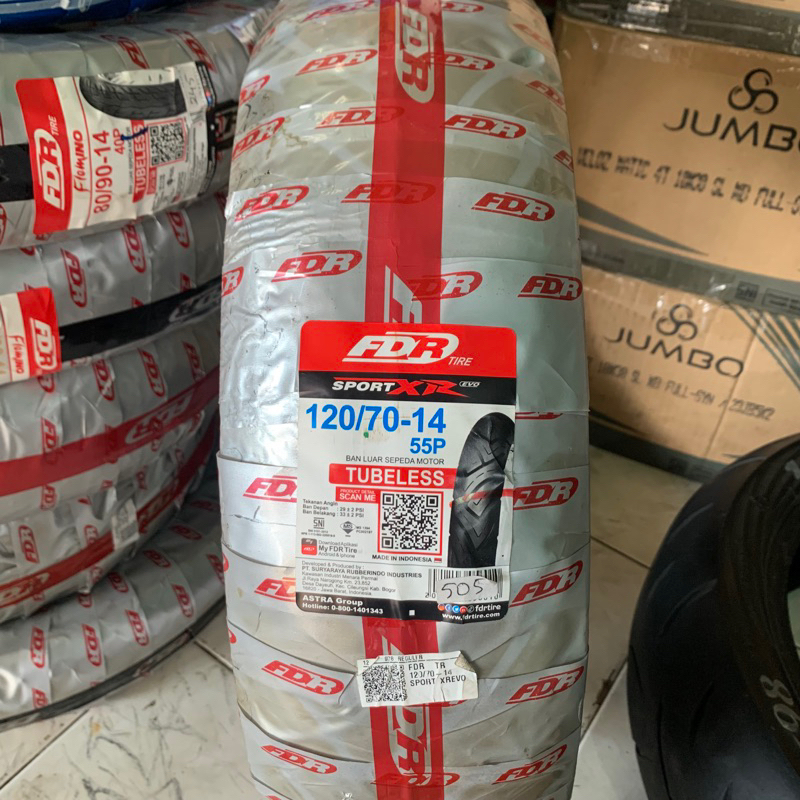 [TERMURAH] BAN FDR SPORT XR EVO 120/70-14 PCX 150