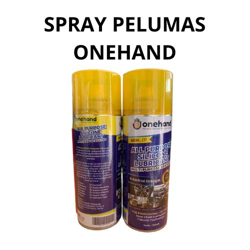 Spray Karet Kaca Mobil Bunyi Silicone Silikon Semprotan Pelumas ONEHAND Karet Kaca Karat Spray Perawatan Karet Plastik Van belt All Purpose Lubricant