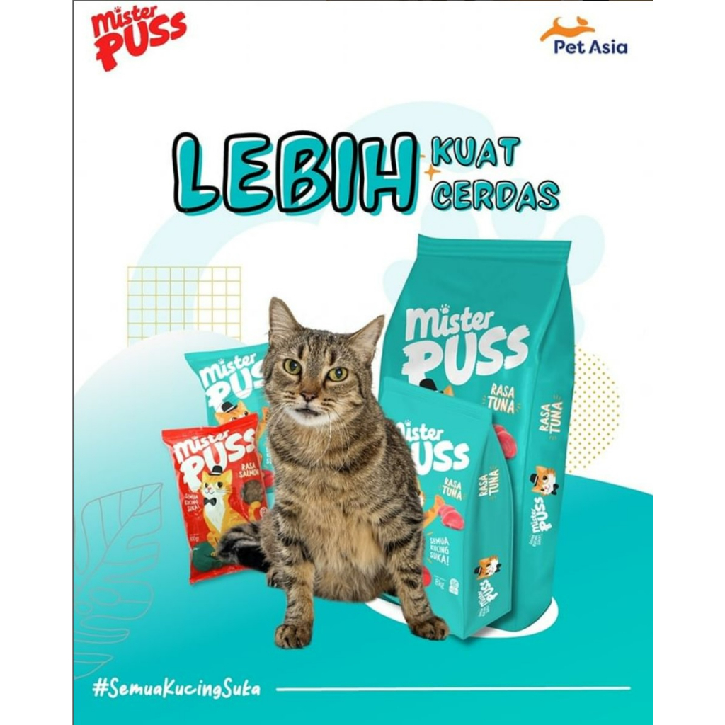 Mister Puss 500gr Makanan Kucing Kering Dry Food Mr Puss