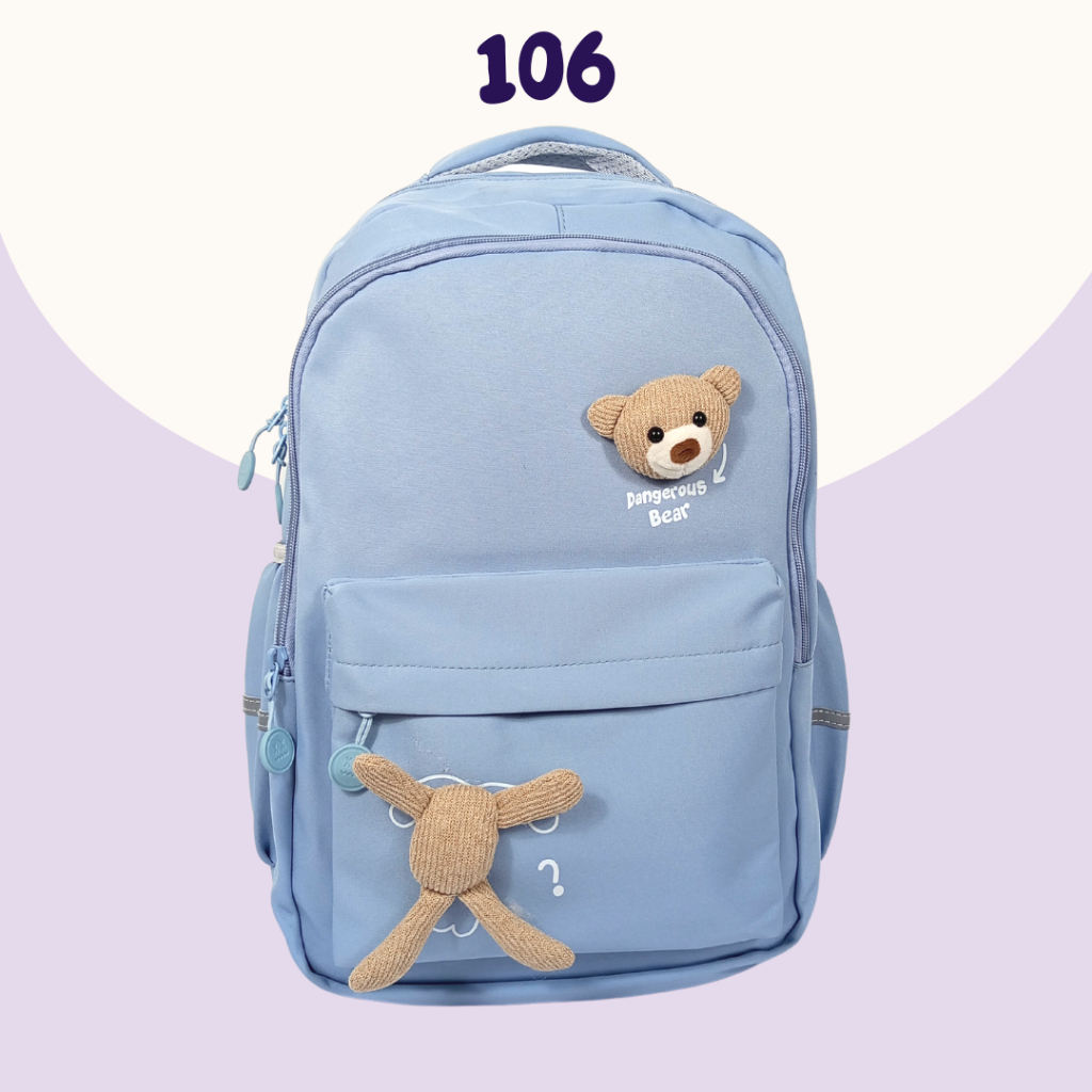 STANDARD MATERIAL / TAS KOREA FASHION / RANSEL KOREA TRENDY / TAS KOREA IMPORT/ RANSEL KOREA SEKOLAH / TAS SEKOLAH KOREA / TAS KOREAN / RANSEL SEKOLAH CEWEK FREE PIN BROSS + BONEKA TERMURAH!