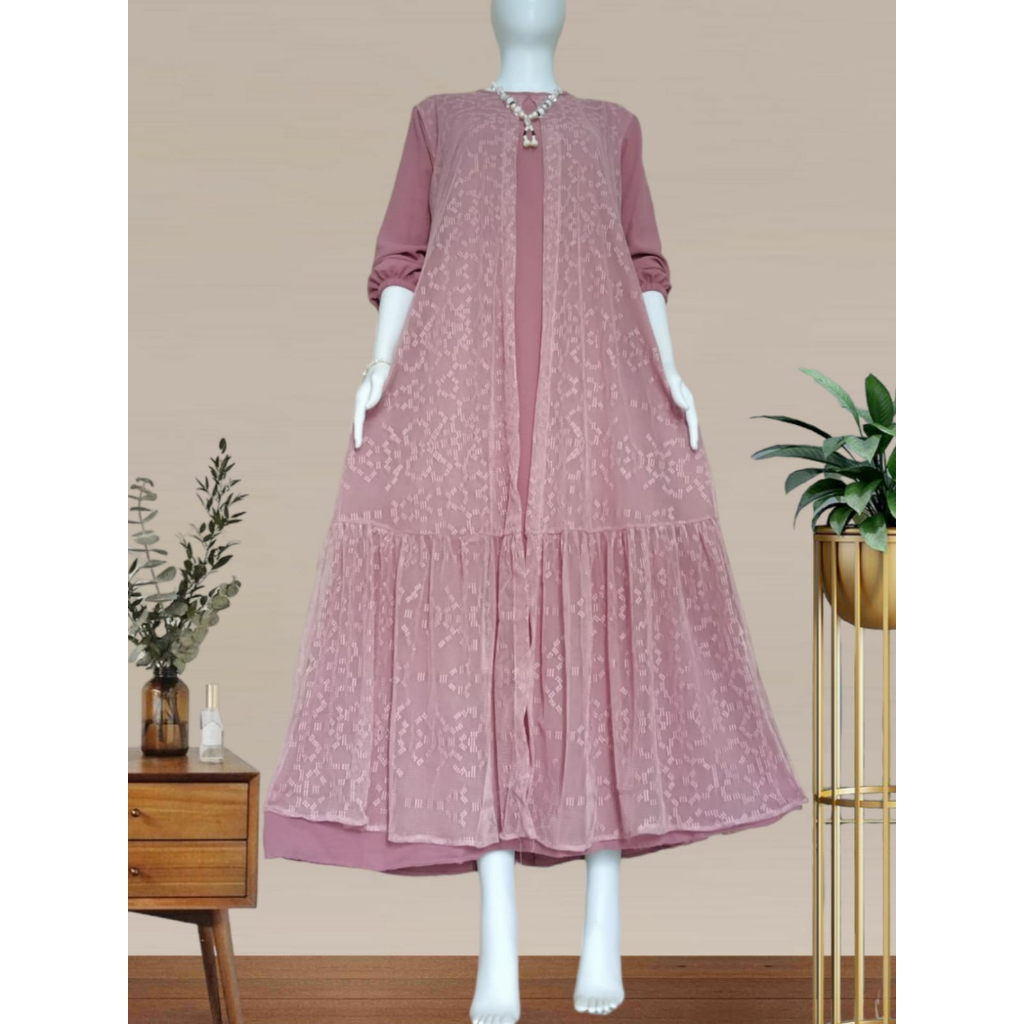 GAMIS CRINKLE MIX BRUKAT KELILING