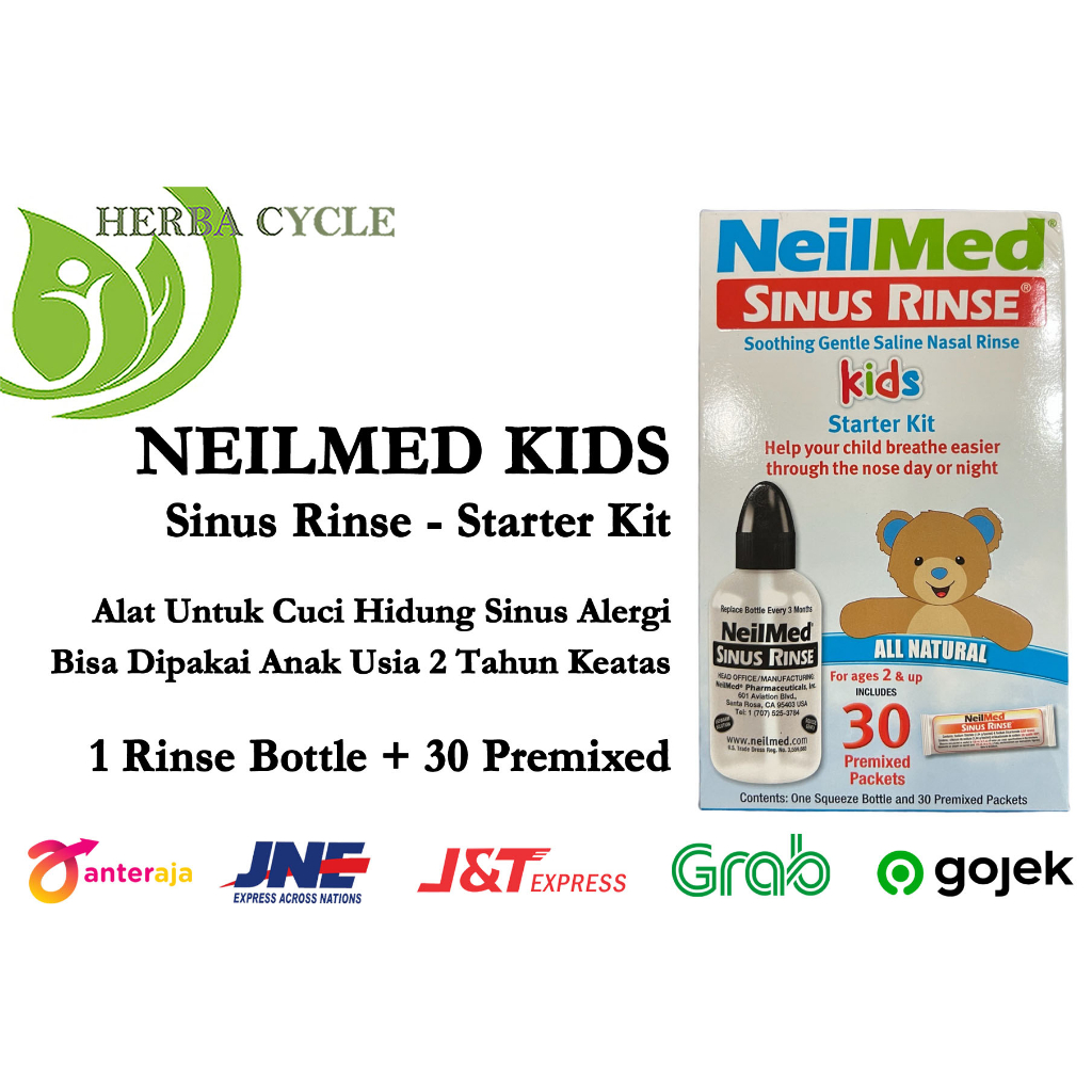 Neilmed Rinse for kids Terapi Sinus untuk Anak Aman dan tidak perih di hidung, Mengeluarkan lendir