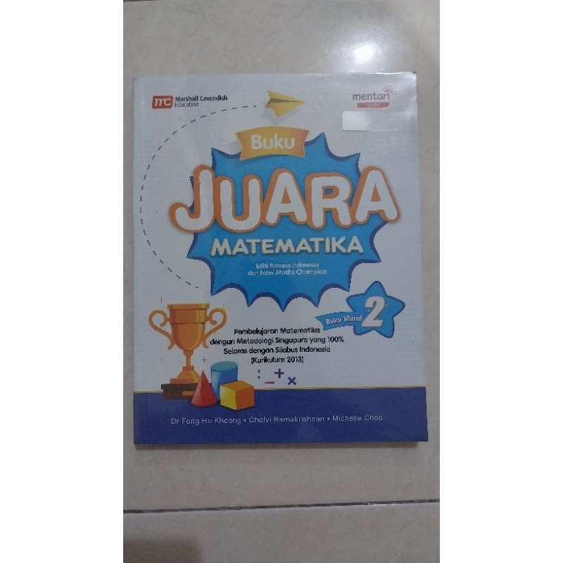 

Juara Matematika kelas 1 dan 2 buku murid dan buku latihan