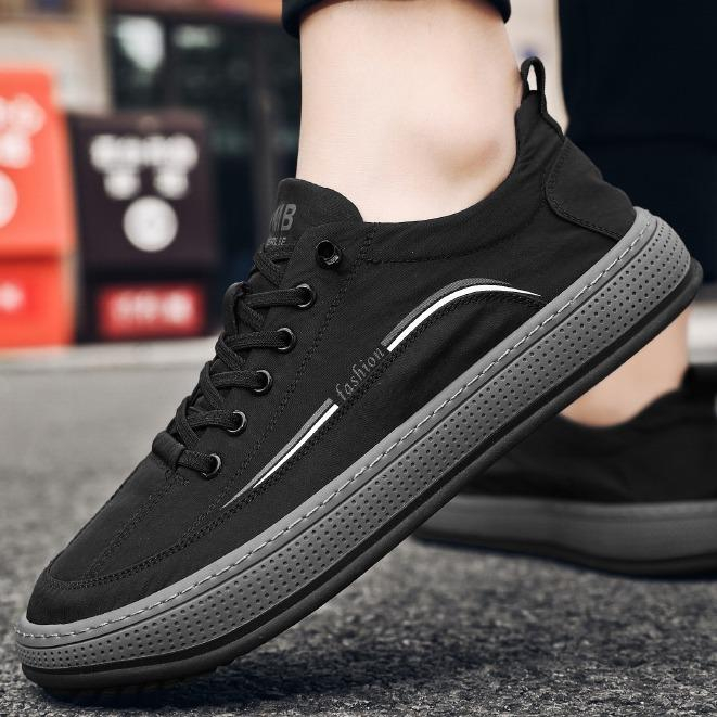 SANGCAKRA COD- Sepatu Pria Sneakers Olahraga Style Korea New Model 2023 Style Korea Musim Panas All-Match Low-Top Slip On Anti Selip Bernapas Bersol Tebal Rendah Ringan Nyaman Dipakai Kasual Import Terbaru Gaya Sporty Keren Kekinian SP-18