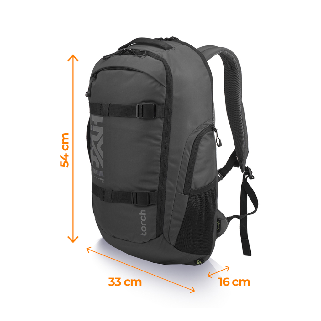 TORCH Ace Tas Ransel Gamers Punggung Laptop 14 15 16 inch Pria Wanita Tahan Air 30 Liter - Travel Backpack Roll Top Water Ressistant