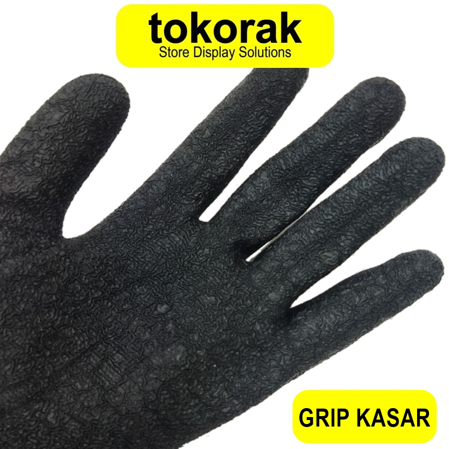 SARUNG TANGAN SAFETY PU KENMASTER GUNTER  GLOVE SARUNG TANGAN KERJA MEKANIK GRIP GT 3001 1001 SIZE L SARUNG TANGAN KERJA