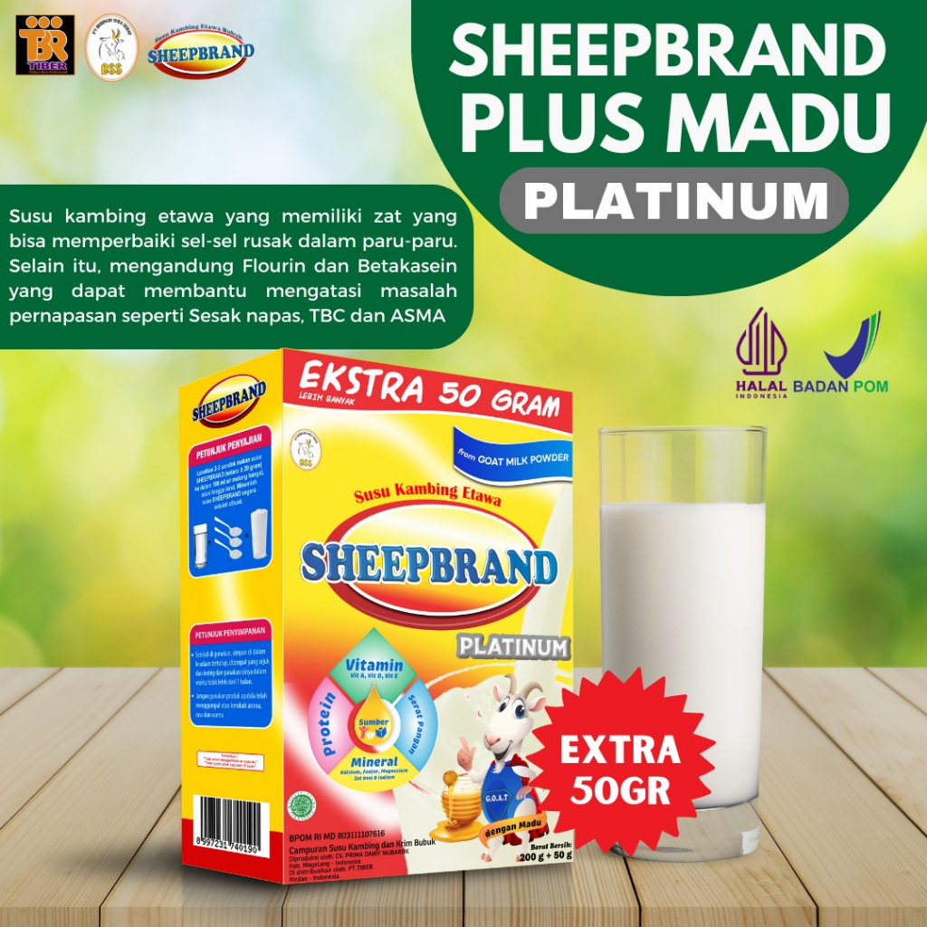

Susu kambingetawa Sheepbrand Platinum Hiqh Quality baik untuk segala keluhan pencernaan