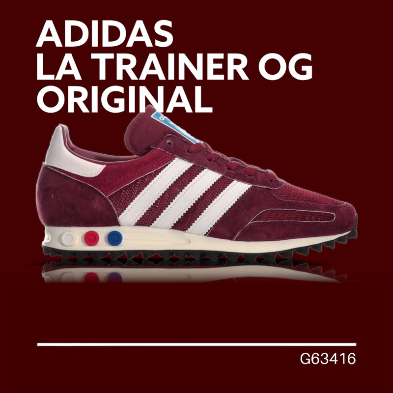 Adidas la 2024 trainer og burgundy