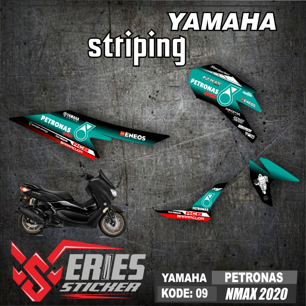 (cod) STRIPING NMAX NEW / STRIPING ALL NEW NMAX /MOTOR VARIASI NMAX 2020-2021 HOLOGRAM