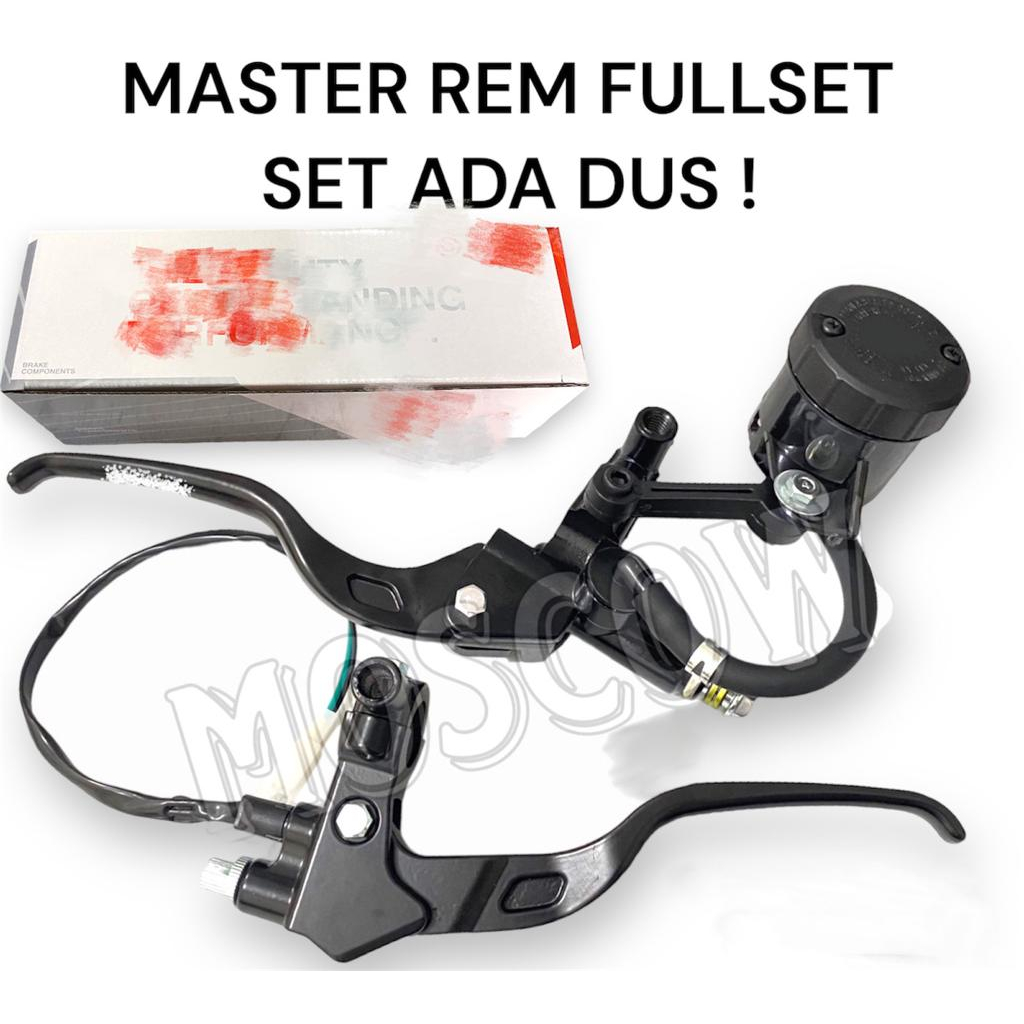 MASTER REM SET KIRI KANAN TABUNG BIG SMOKE RYBEN UNIVERSAL ALL MOTOR AEROX LEXI BEAT FI VARIO125/150 MIO FINO NINJA VIXION SCOOPY DLL