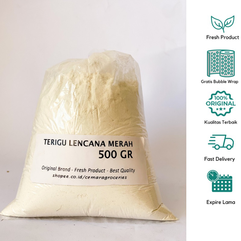 

Terigu Lencana Merah 500gr