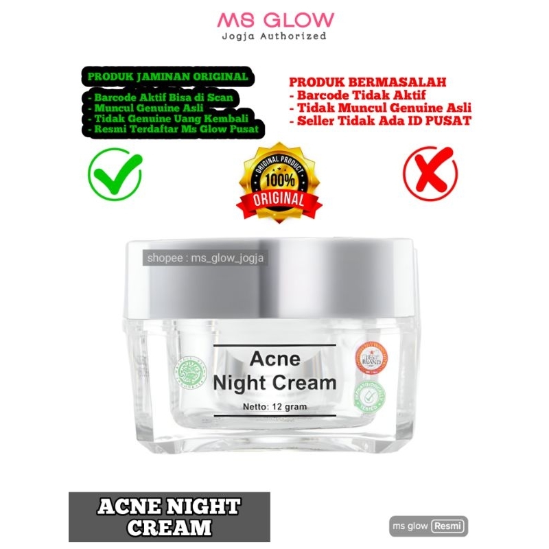 Ms Glow Acne Night Cream Original