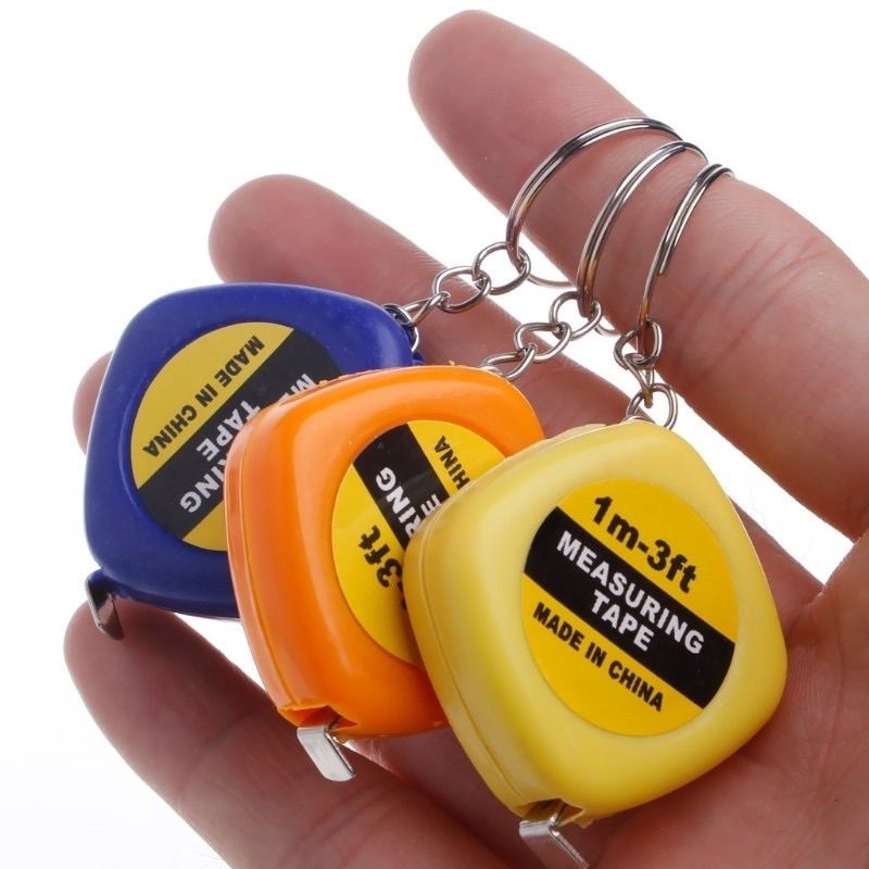 Meteran Gulung Besi Gantungan Kunci Meteran measuring Tape