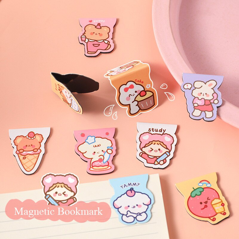 

Pembatas Buku Magnet Lipat / Pembatas Buku Magnet Karakter Kartun Bookmark Magnetic / Penanda Buku Lucu Cute