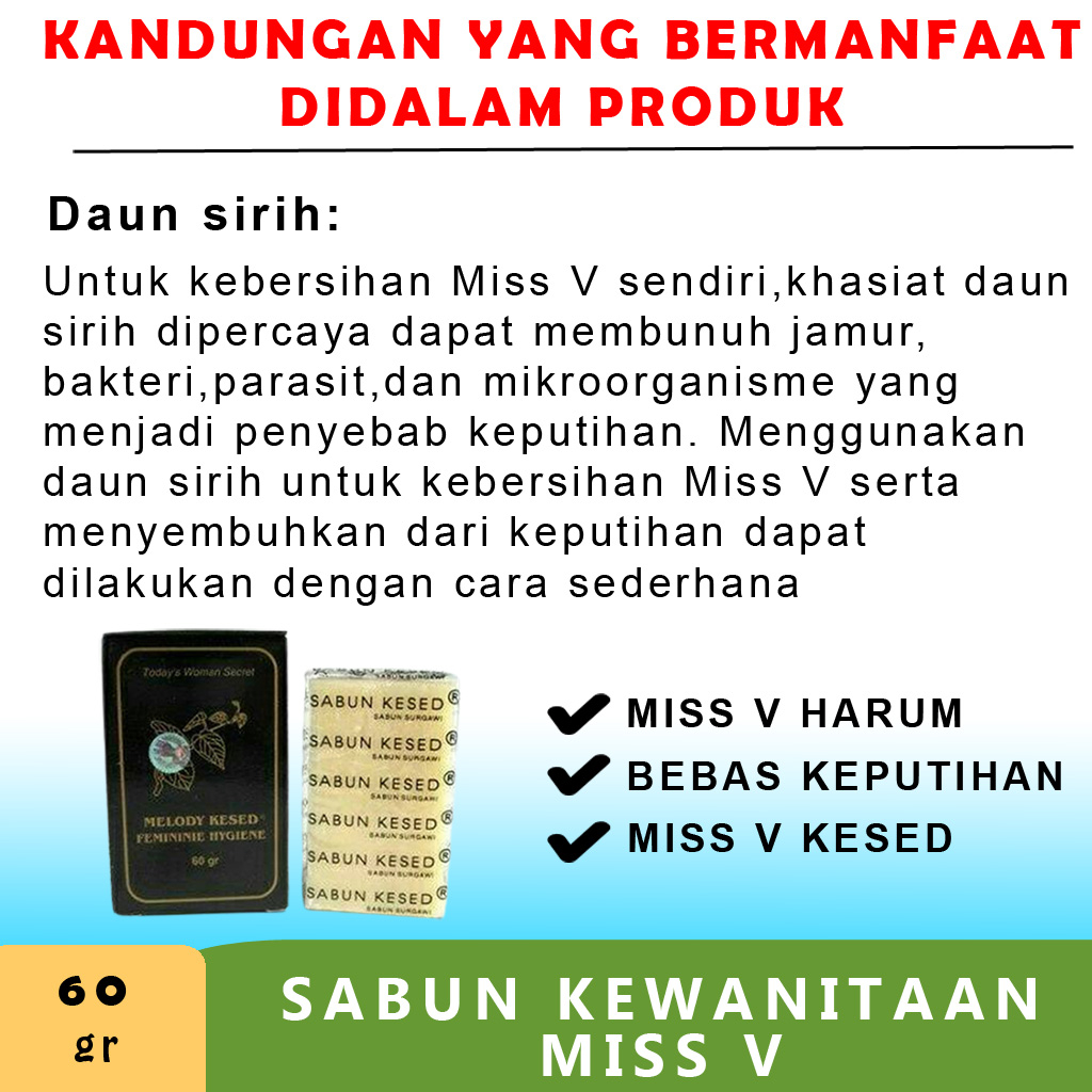 Sabun Pengharum Miss V Vagina Parfum Pewangi Perawatan Pembersih Manjakani Miss V Vagina Kewanitaan Misk Thaharah