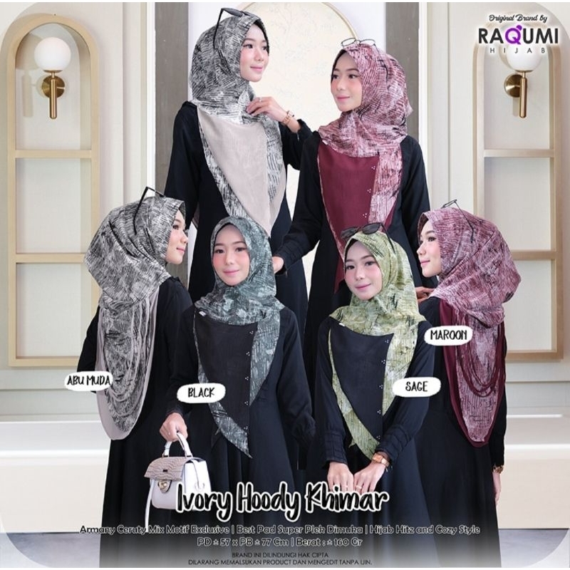 IVORY KHIMAR BY RAQUMI HIJAB