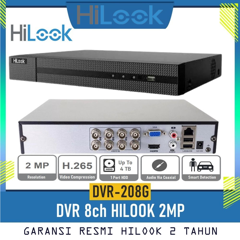 DVR 8ch HILOOK by HIKVISION DVR-208G-M1/T