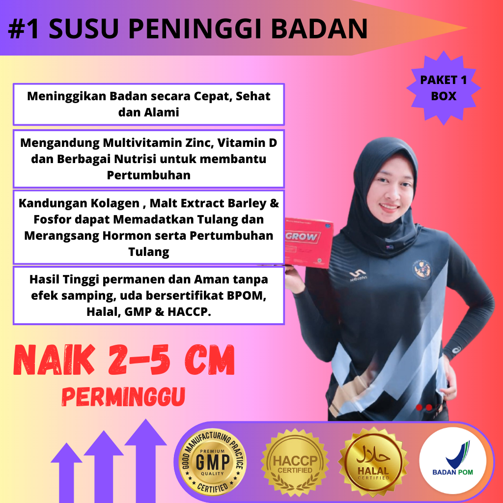 S GROW SUPLEMEN SUSU PENINGGI BADAN TINGGI KALSIUM