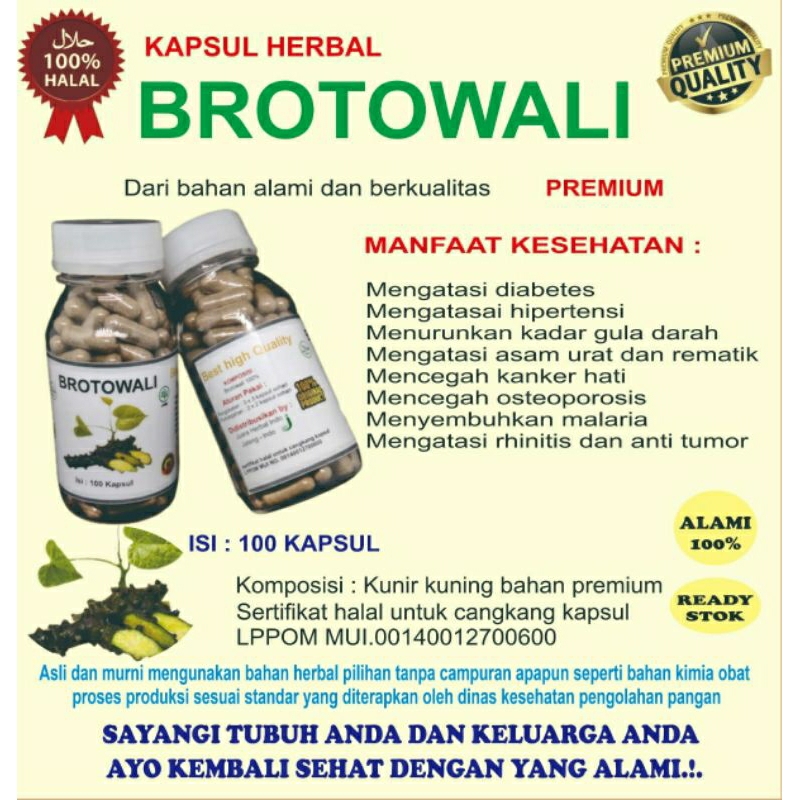 

Brotowali Kapsul Herbal Diabetes dan Hipertensi isi 100 Kapsul