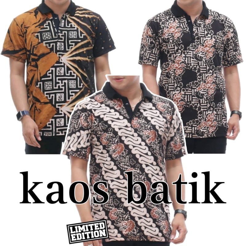 Kaos Batik Cap Pria Khas Pekalongan