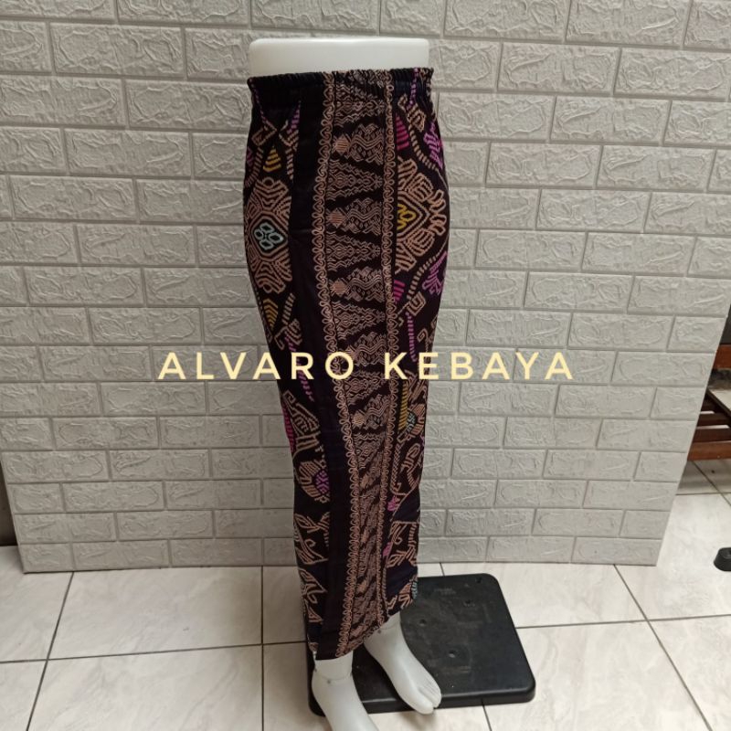 Rok span motif batik bahan kaos melar bawahan kebaya kutubaru jadi jawa etnik ready stock panjang etnic songket bali pramugari