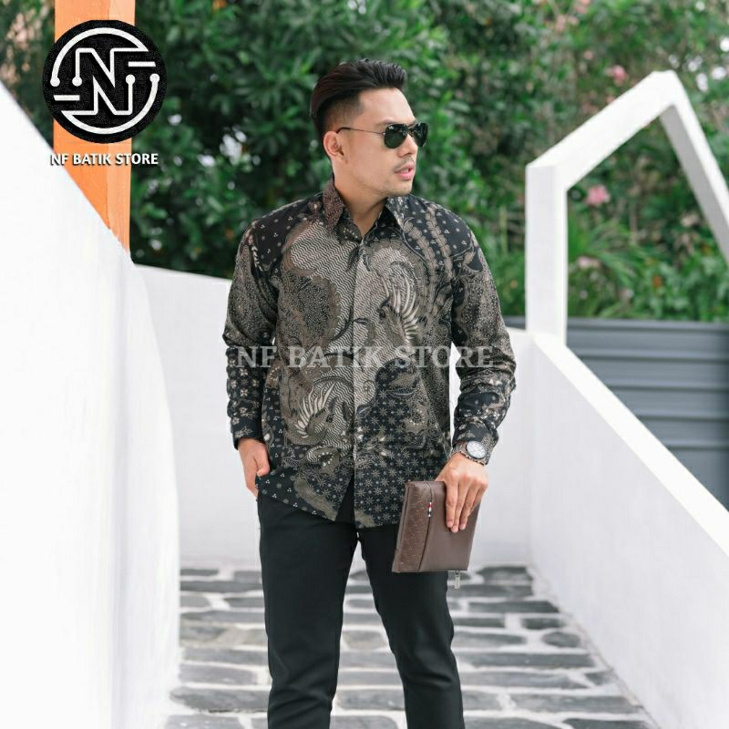 Parsha Kemeja batik solo / Full furing / Kemeja batik pria / Batik kondangan / Batik sragenan / Bati
