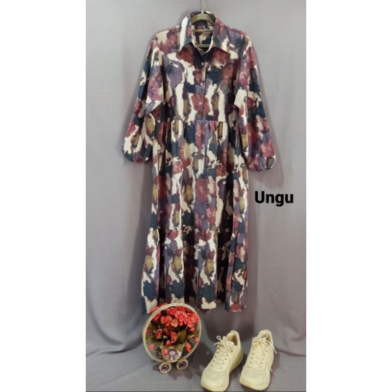 Long Dress/Baju Muslim/Baju Lebaran/Busui Friendly