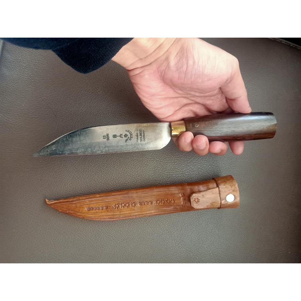 Pisau Dapur Cap Garpu Heder Solingen Lokalan Sembelih Seset Daging Kulit Super Tajam