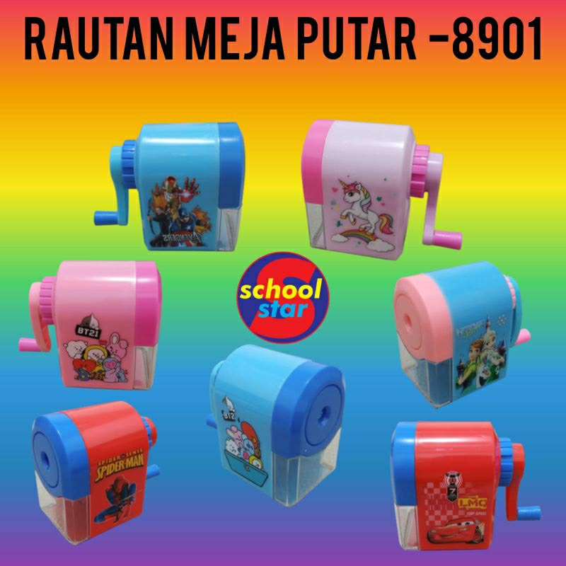 

SERUTAN PENSIL / SERUTAN MEJA / RAUTAN PUTAR FANCY KARAKTER FX-8901