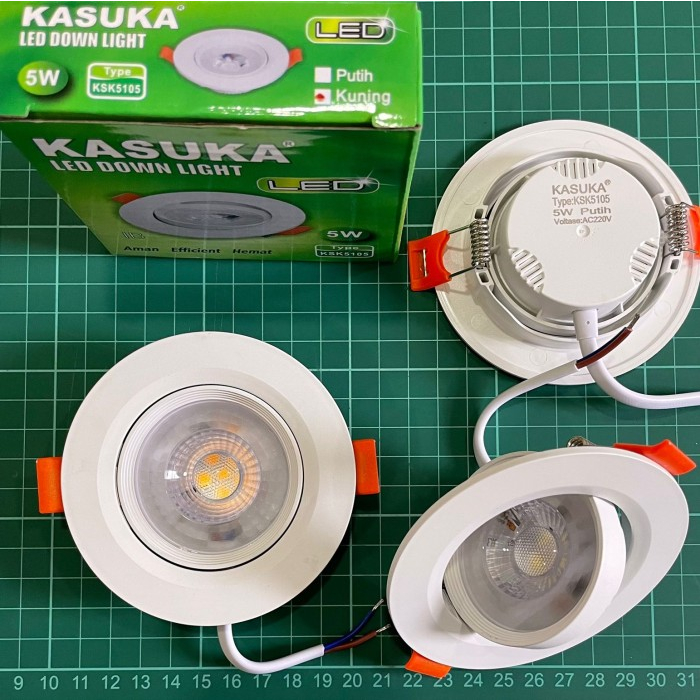 LAMPU DOWNLIGHT LED SPOT INBOW KASUKA 5 WATT 3 CAHAYA KSK-5305