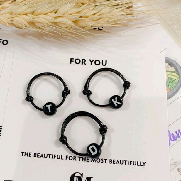 [PROMO]Cincin inisial/cincin huruf/cincin nama/cincin bisa request inisial/cincin inisial A-Z
