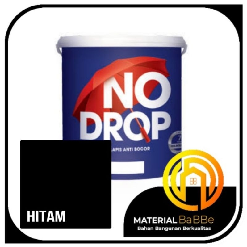 No Drop Hitam 4 Kg | Cat Pelapis Anti Bocor Dinding Dalam Luar