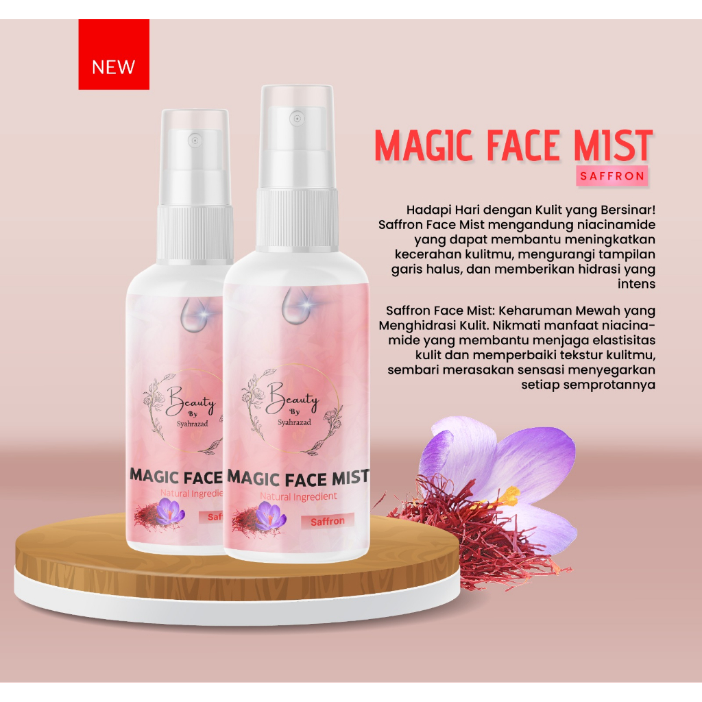 SAFFRON MAGIC FACE MIST Beauty By Syahrazad