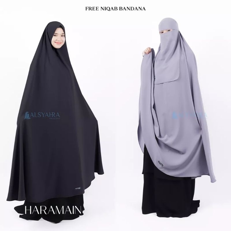 Long Khimar Syar'i Al Haramain Alsyahra non pet