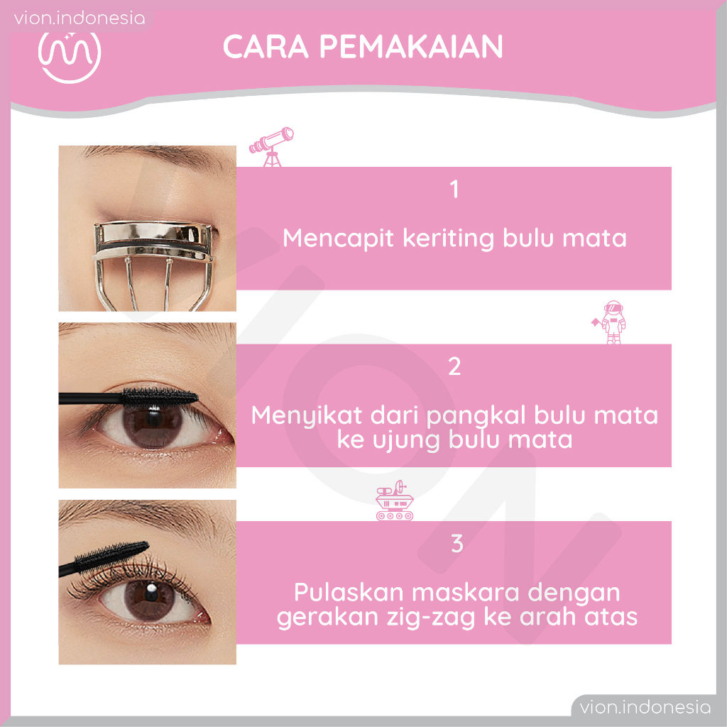 Super Curl Electric Eye Mascara 3D Keriting Tebal Tiga Warna Maskara LA003
