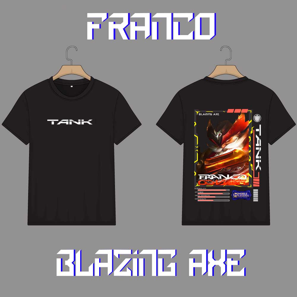 KAOS ANAK HERO MOBILE LEGEND FRANCO TANK SKIN KEREN//KAOS ML//KAOS ANAK MOBILE LEGEND//KAOS ANAK FRA