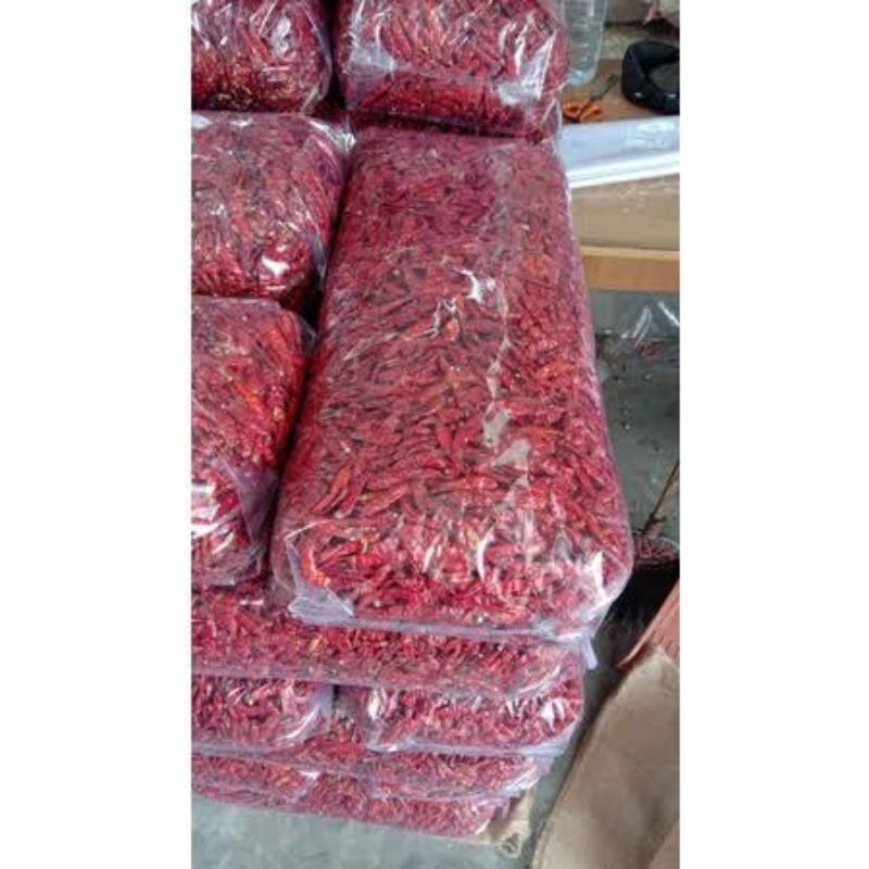 

Cabe kering import teja grade A 1 kg tanpa tangkai super pedas