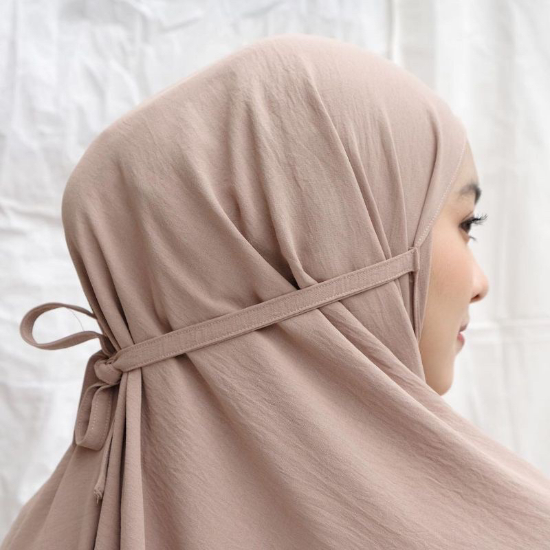 Bergo Maryam Crinkle Airflow L | Jilbab Instan