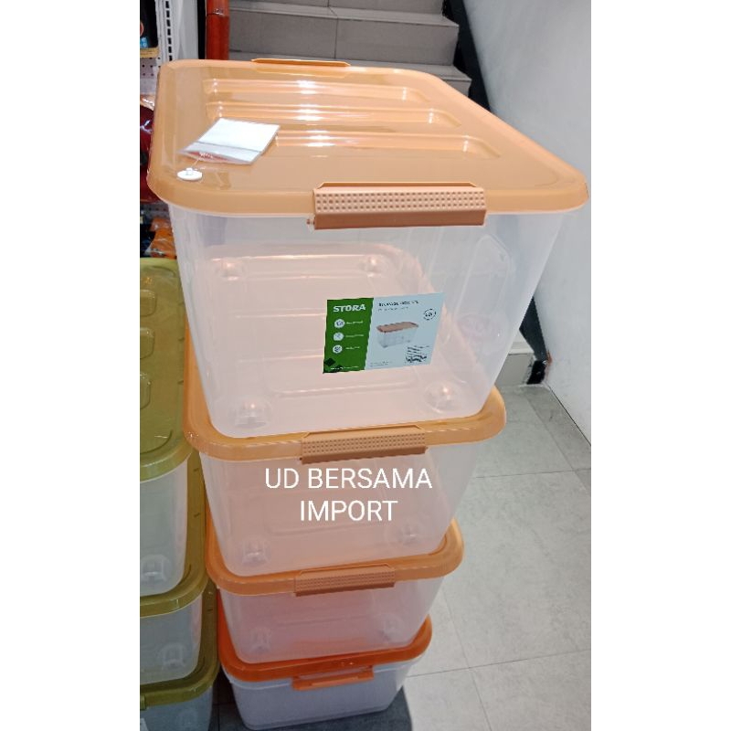 Kotak Penyimpanan Dengan Roda 52L/Storage Box 52L STORA - Orange