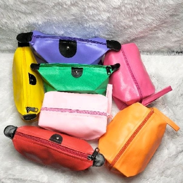 Pouch Make Up Kosmetik Anti Air Bahan Sintetis Ukuran Besar Murah Polos