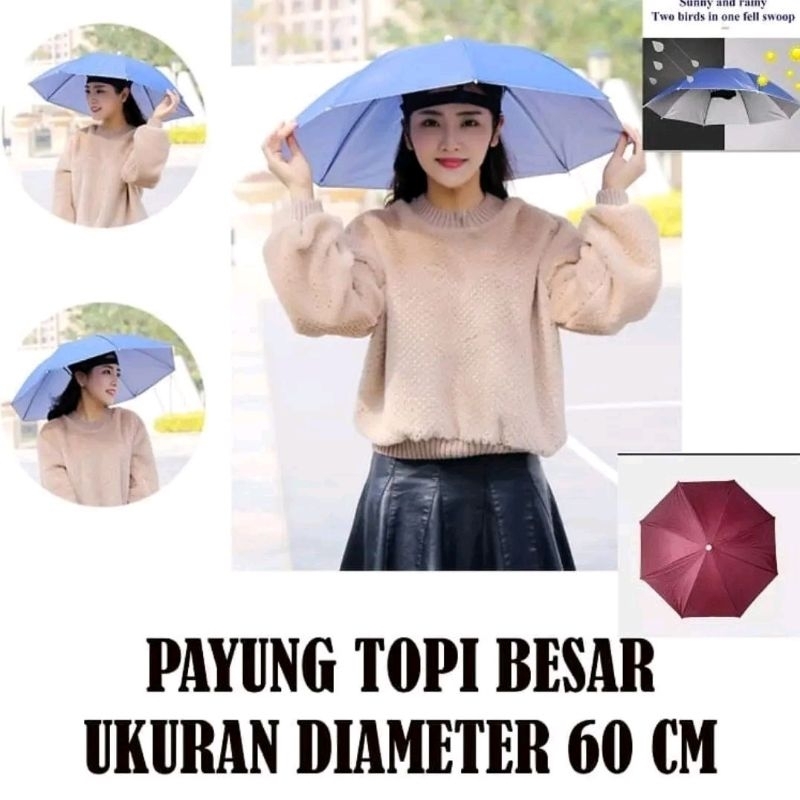 payung topi mancing