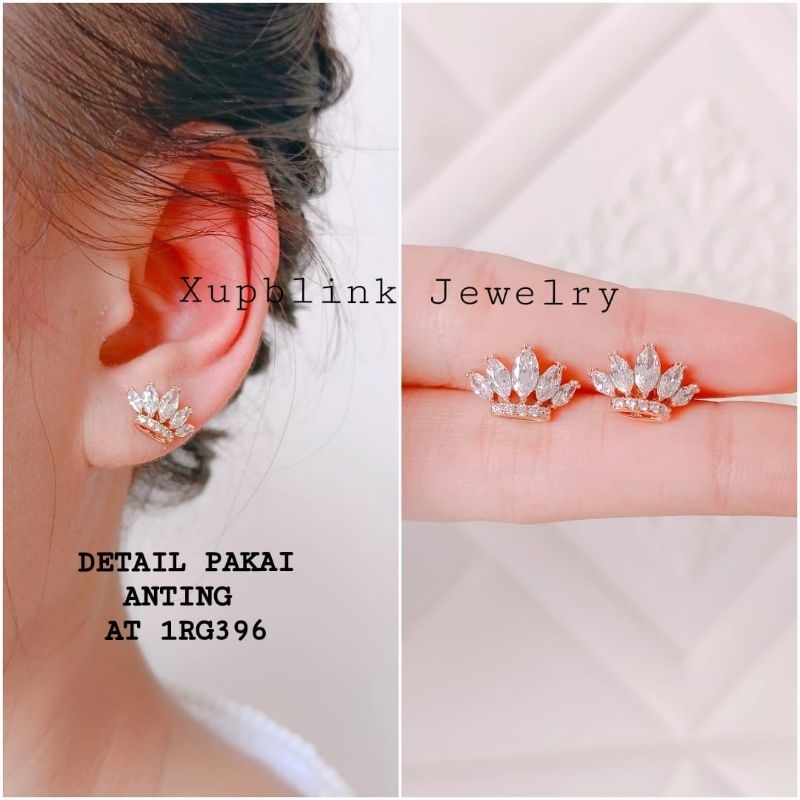 Anting Titanium Anti Karat Sally Permata Anting Tusuk Wanita