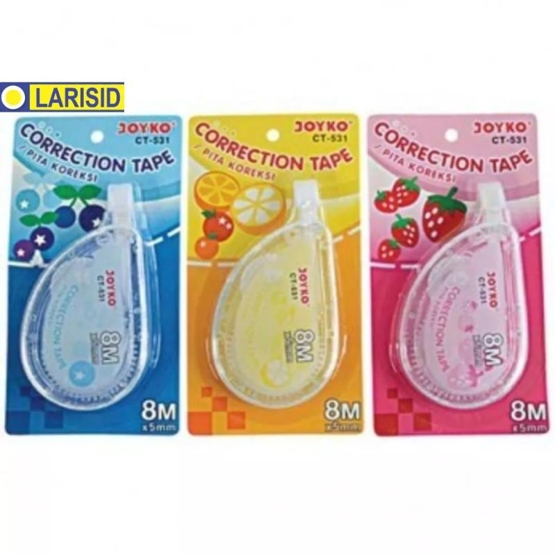 

TIP EX STIP PENGHAPUS CORRECTION TAPE | STIP Pulpen KERTAS JOYKO CT-531 8M x 5 MM