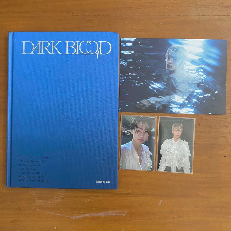 ENHYPEN Dark Blood half ver album only & heeseung half concept photocard pc