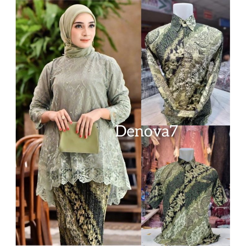 Couple kebaya modern kebaya wisuda set kebaya lamaran kebaya sage green
