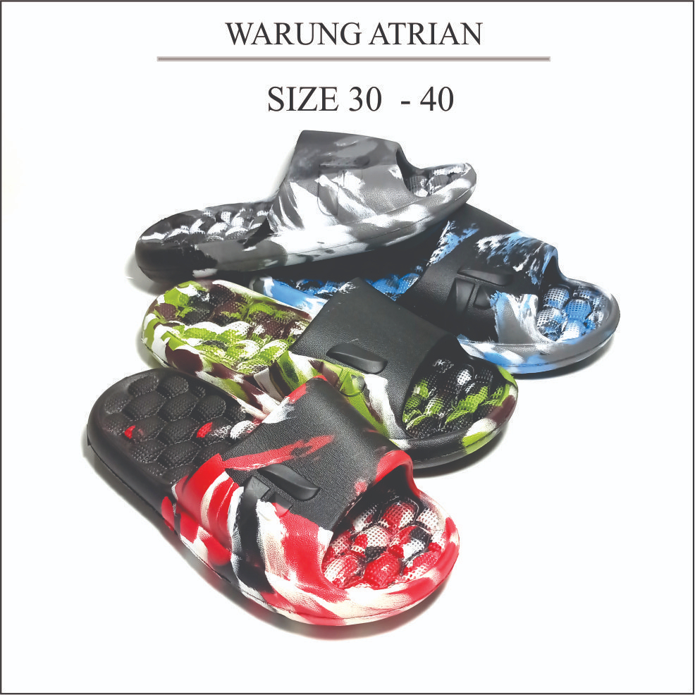 SELOP DEWASA MOTIF LORENG LORENG VIRAL TERBARU / SENDAL DEWASA BISA ANAK BISA SIZE 30 - 40