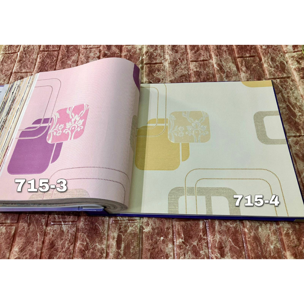 WALLPAPER DINDING KOTAK UNGU PINK HITAM PUTIH MINIMALIS MINESOTA