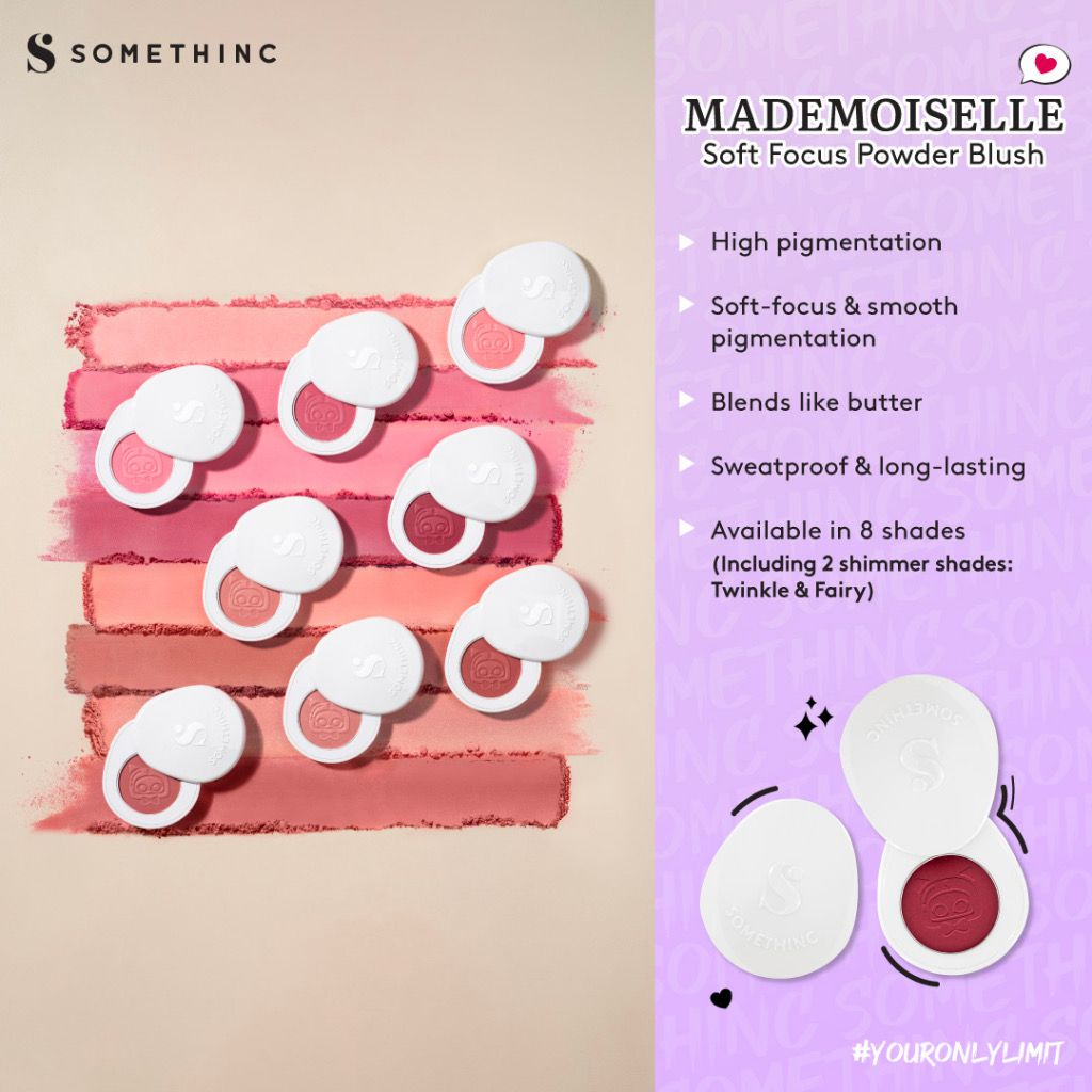 BPOM SOMETHINC Mademoiselle Soft Focus Powder Blush - Super Smooth Powder Blush On Blushon Perona Pewarna Pipi