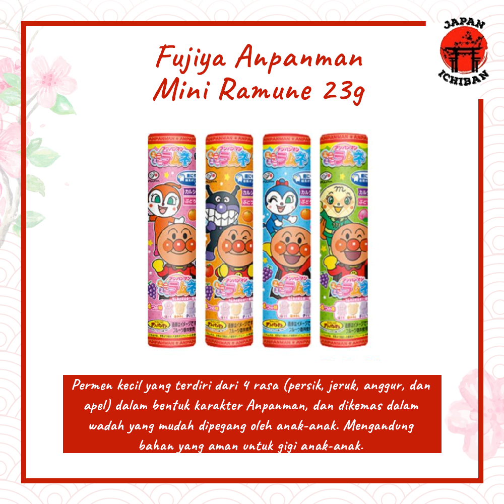 

Fujiya Anpanman Mini Ramune 23g - Permen Anak Original Japan