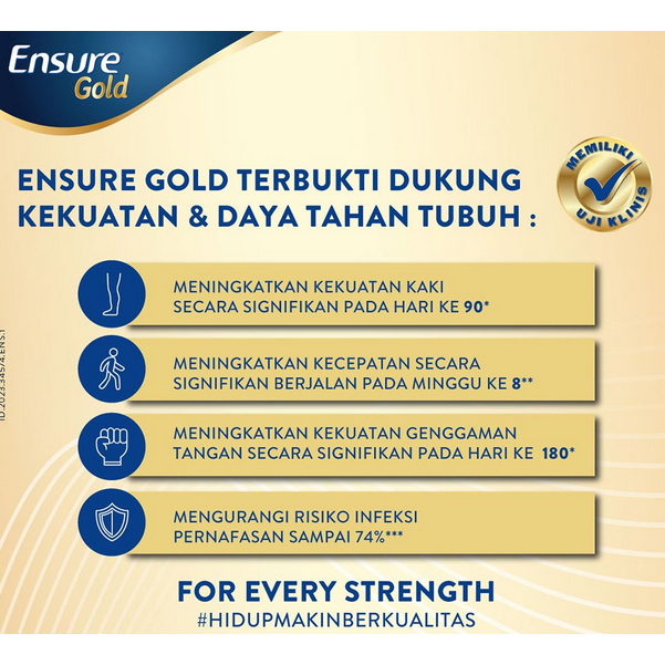 ENSURE GOLD VANILA - COKLAT 850 GR [ KEMASAN BARU ]